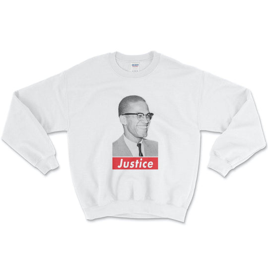 Malcolm X Justice Sweatshirt - Old News Co.
