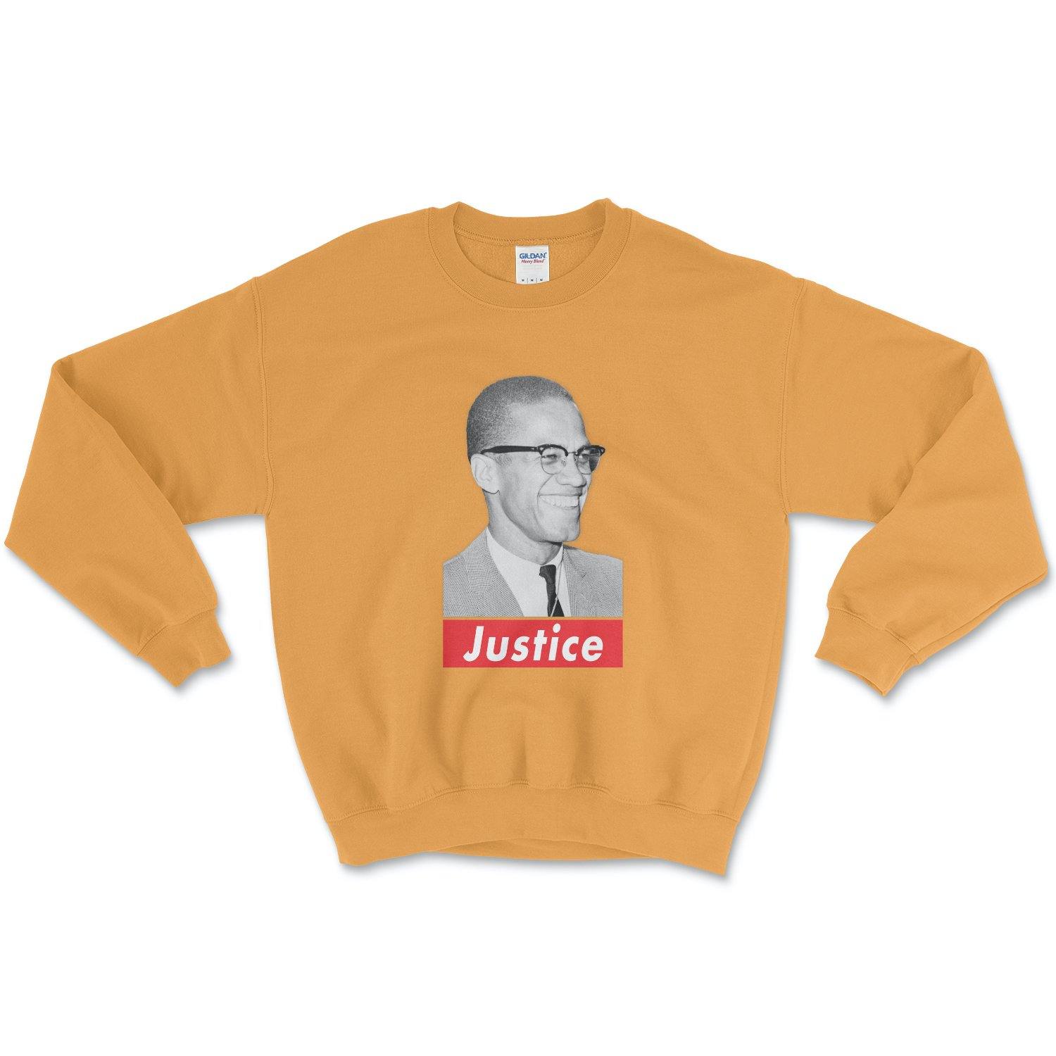 Malcolm X Justice Sweatshirt - Old News Co.