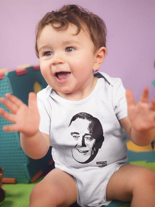 A New Deal Baby Onesie Baby Onesie Reelect FDR 