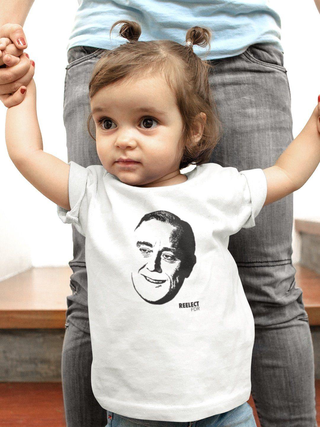 A New Deal Baby Tee Baby Shirt Reelect FDR 