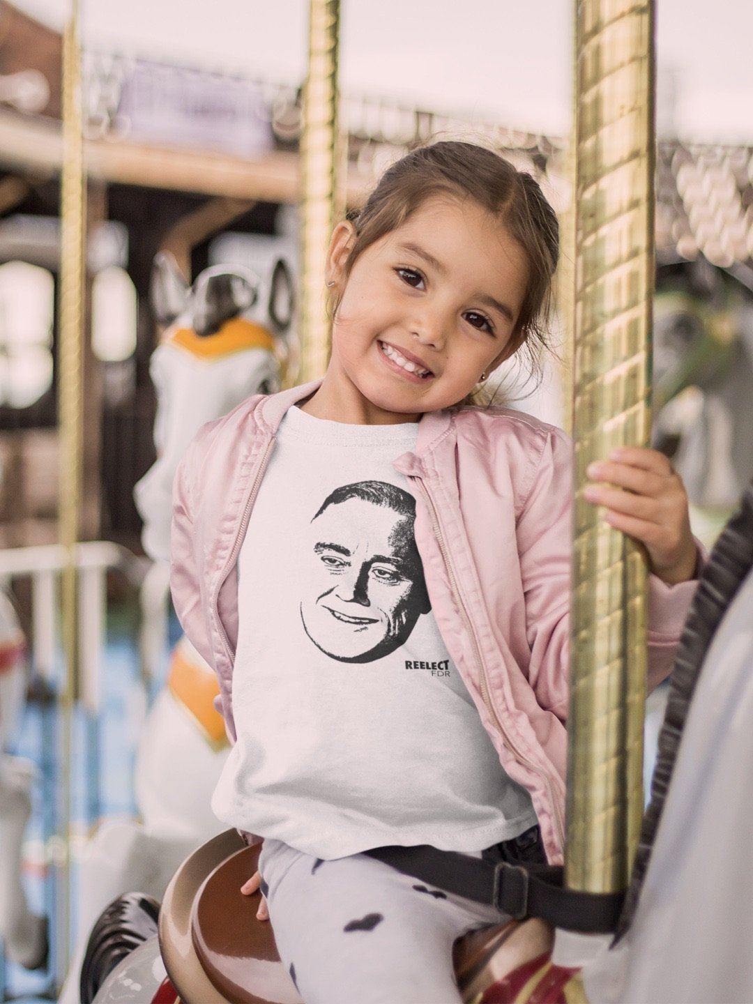 A New Deal Toddler/Kids Tee Kids Shirt Reelect FDR 