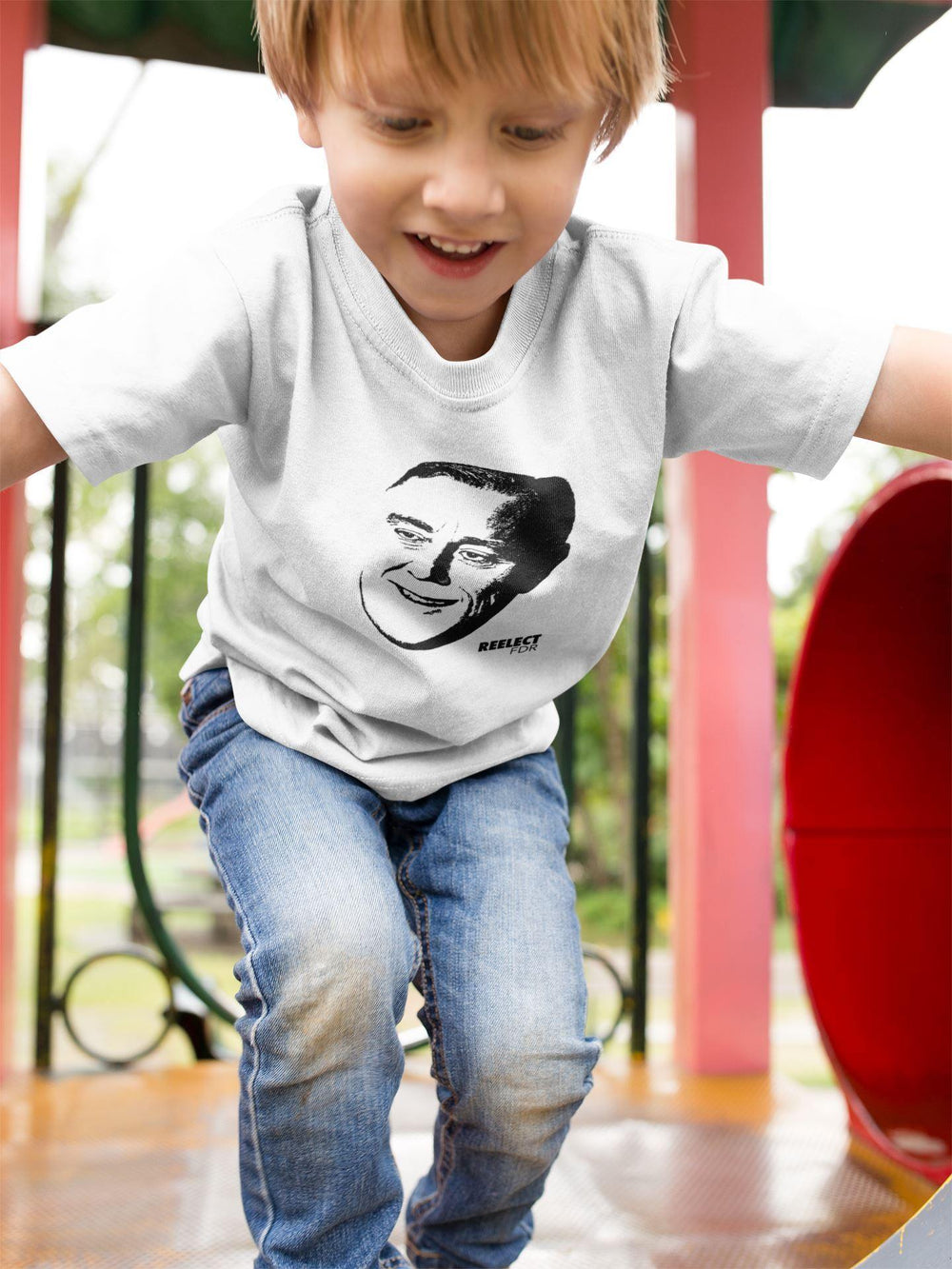 A New Deal Toddler/Kids Tee Kids Shirt Reelect FDR 