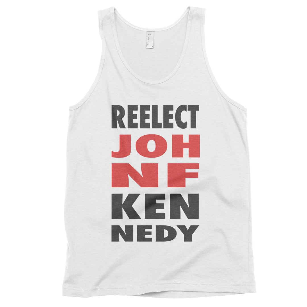 A New Leader for the 60s Tank Top Reelect JFK Men/Unisex White XS