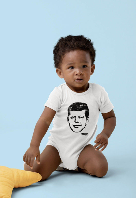A Time for Greatness Baby Onesie Baby Onesie Reelect JFK 