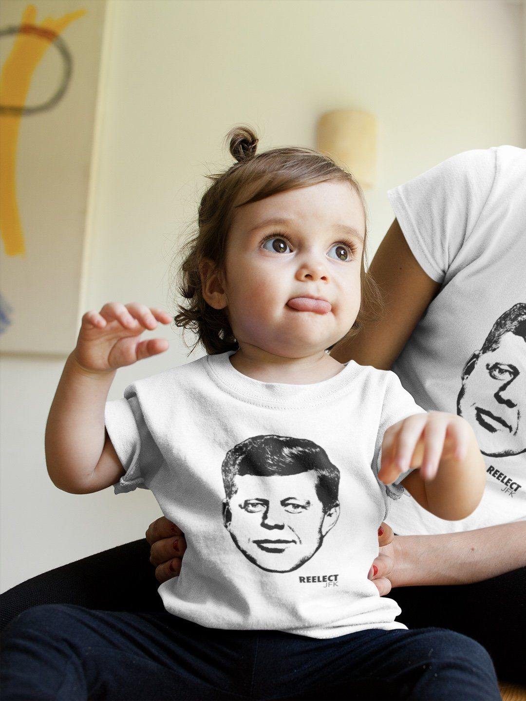 A Time for Greatness Baby Tee Baby Shirt Reelect JFK 