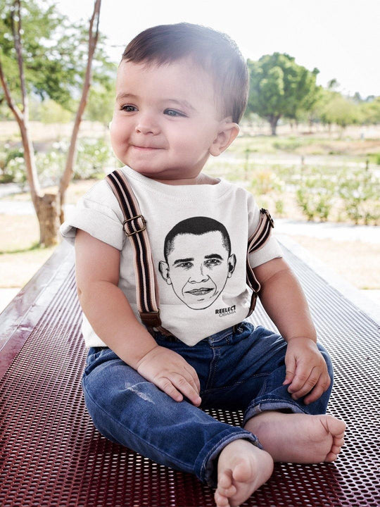 Hope Baby Tee Baby Shirt Reelect Obama 