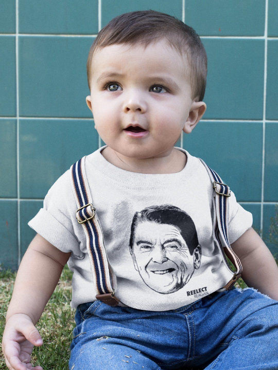 Morning Again in America Baby Tee Baby Shirt Reelect Reagan 