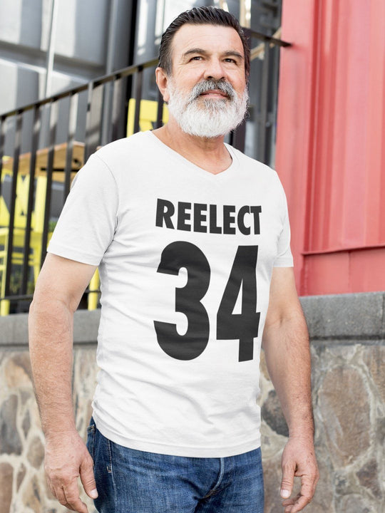 Reelect 34 v-neck V-neck Reelect Ike 