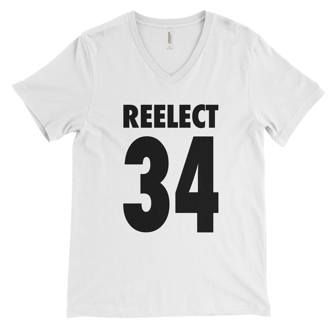 Reelect 34 v-neck V-neck Reelect Ike White XS 