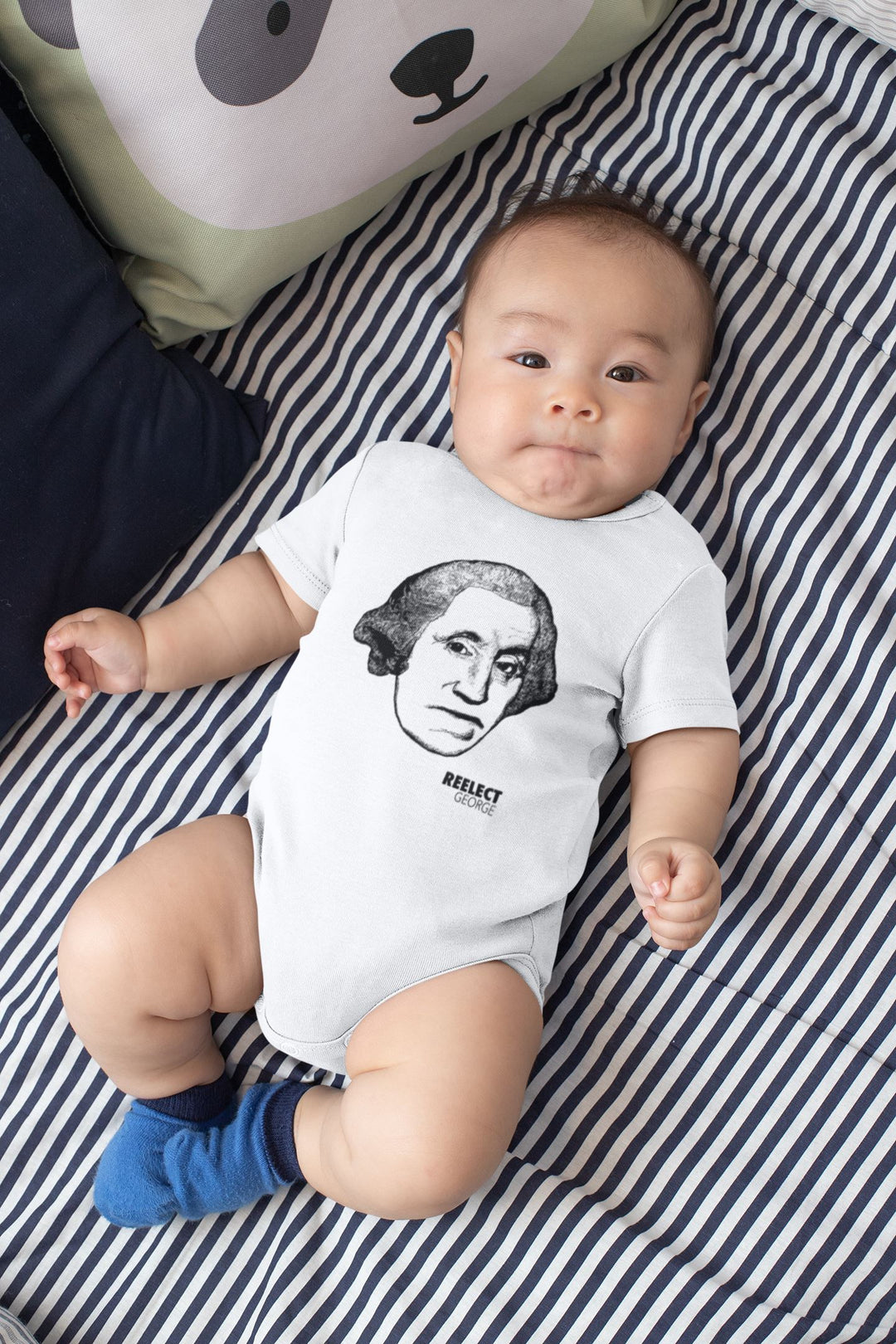 The Original Revolutionary Baby Onesie Baby Onesie Reelect George 