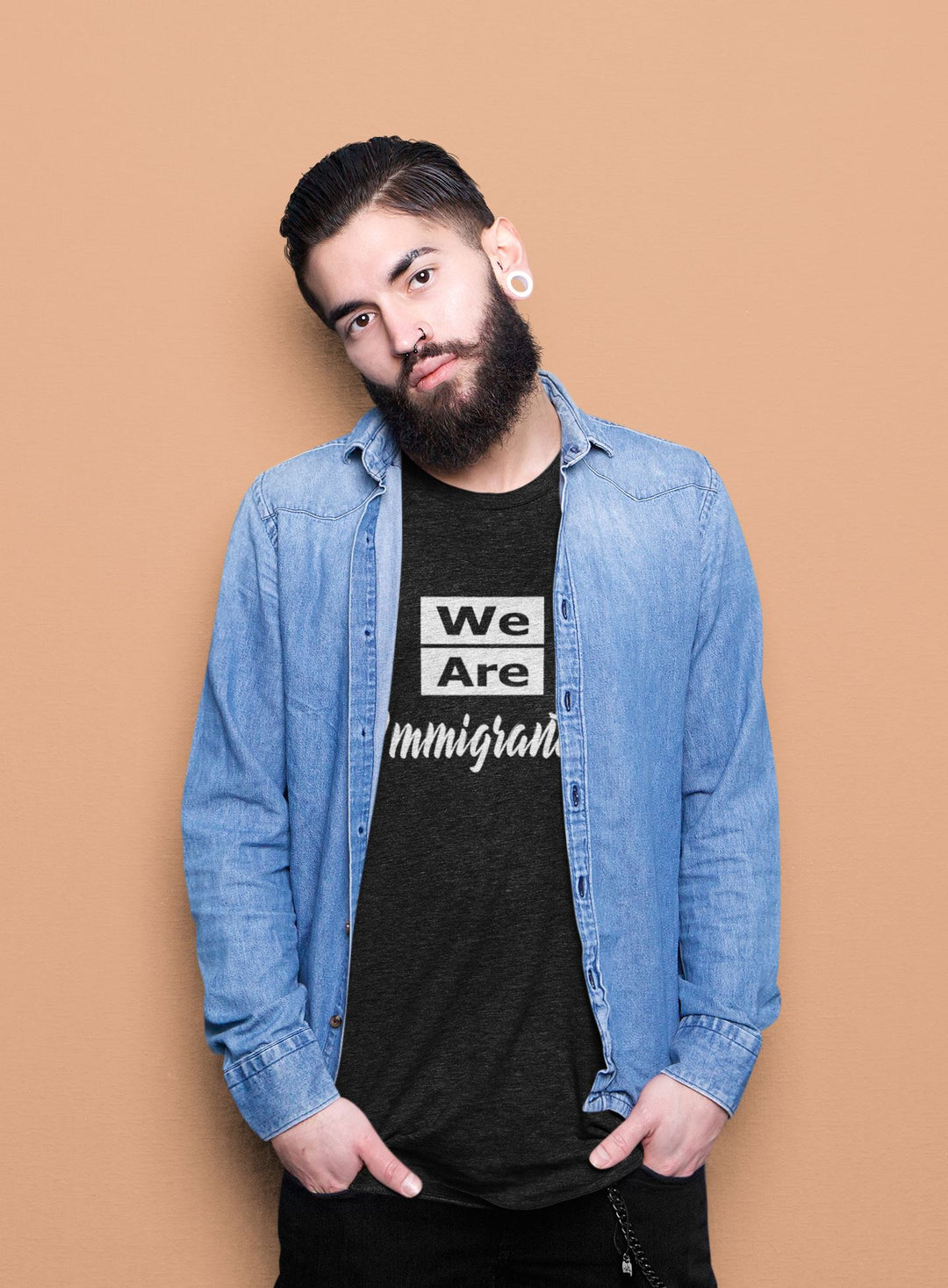 We Are Immigrants track tee T-Shirt Old News Co. 